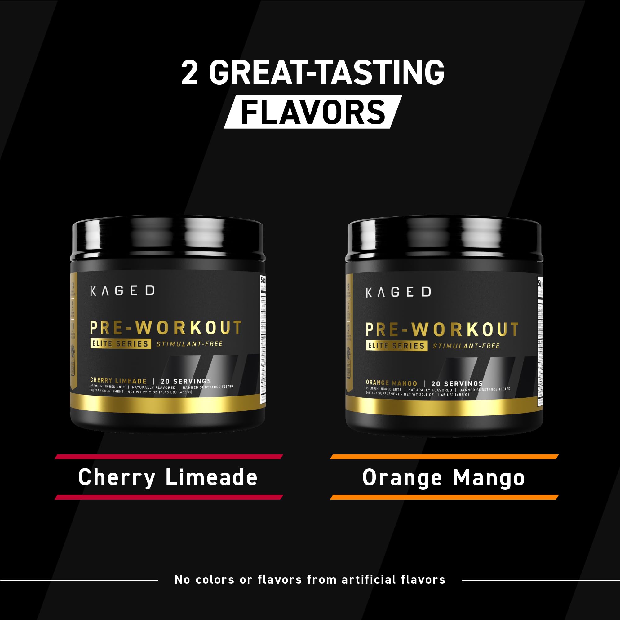Kaged Elite Pre Workout scoop with measurement marks for accurate dosing.
