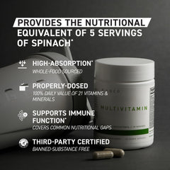 Kaged Multivitamin with ACTIValoe prebiotic illustrated on label.