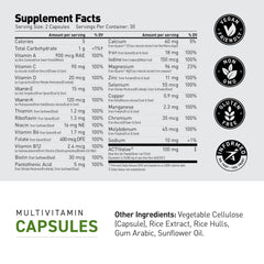 Kaged Multivitamin fruit-and-veg imagery emphasizes real organic ingredients.