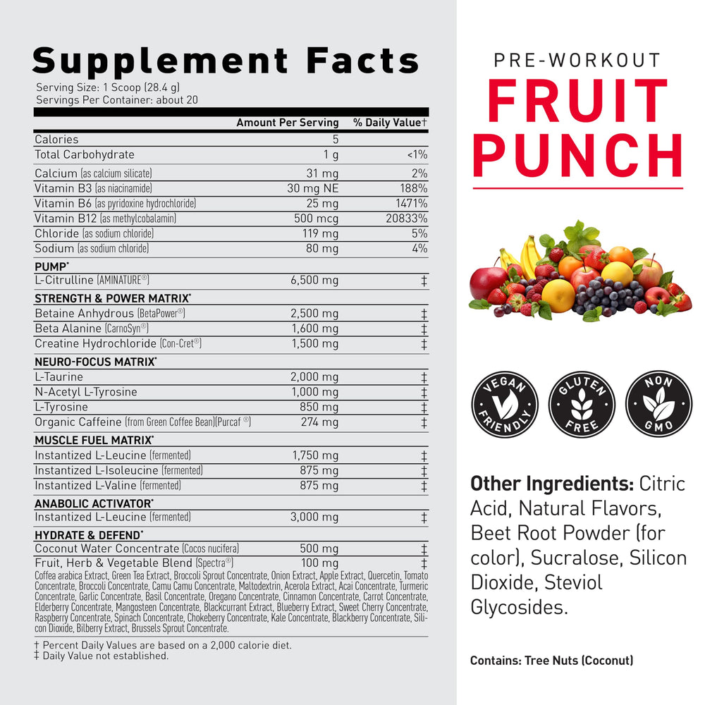 Kaged Original Pre-Workout serving scoop showing the full 32 g dosage for performance.