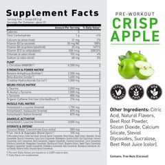 Kaged Krisp Apple spoon measures precise dose for consistent training sessions.