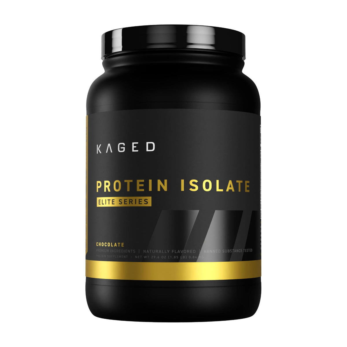 Kaged Protein Powder Elite chocolate shake in glass for post-workout support.