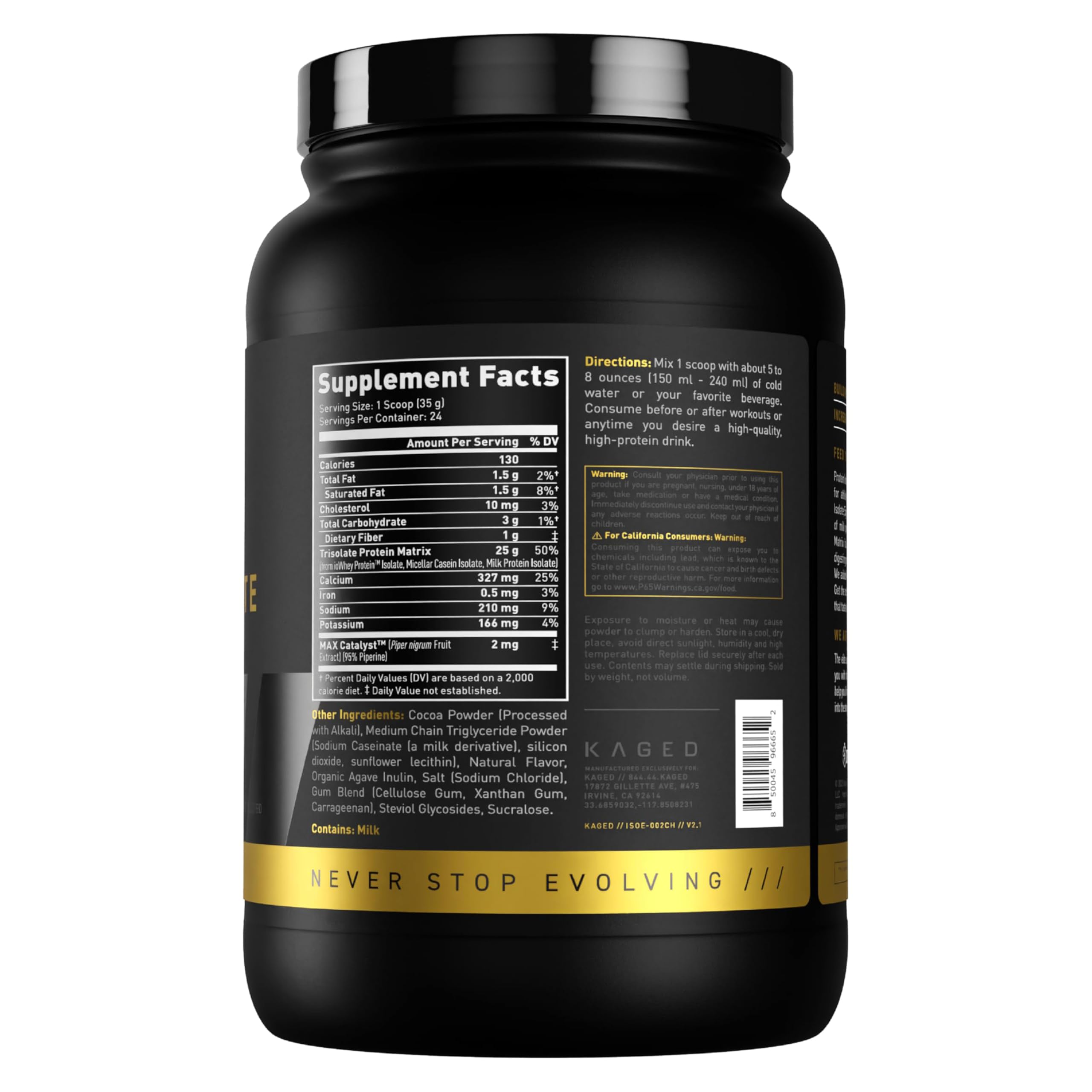 Kaged Protein Powder Elite outdoor workout scene suggests versatile recovery option.