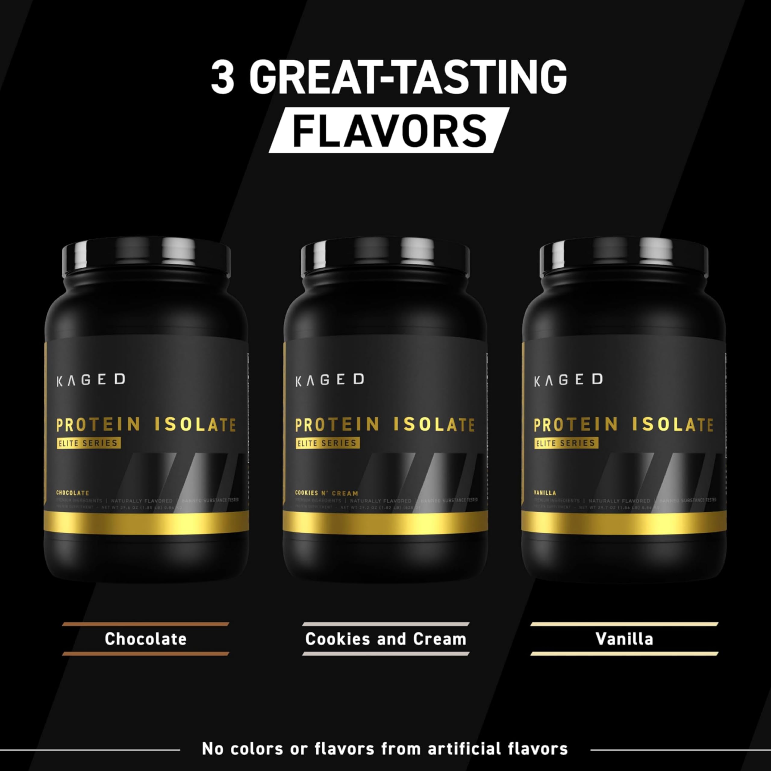Kaged Protein Powder Elite pre-workout shake in bottle for convenient fueling.