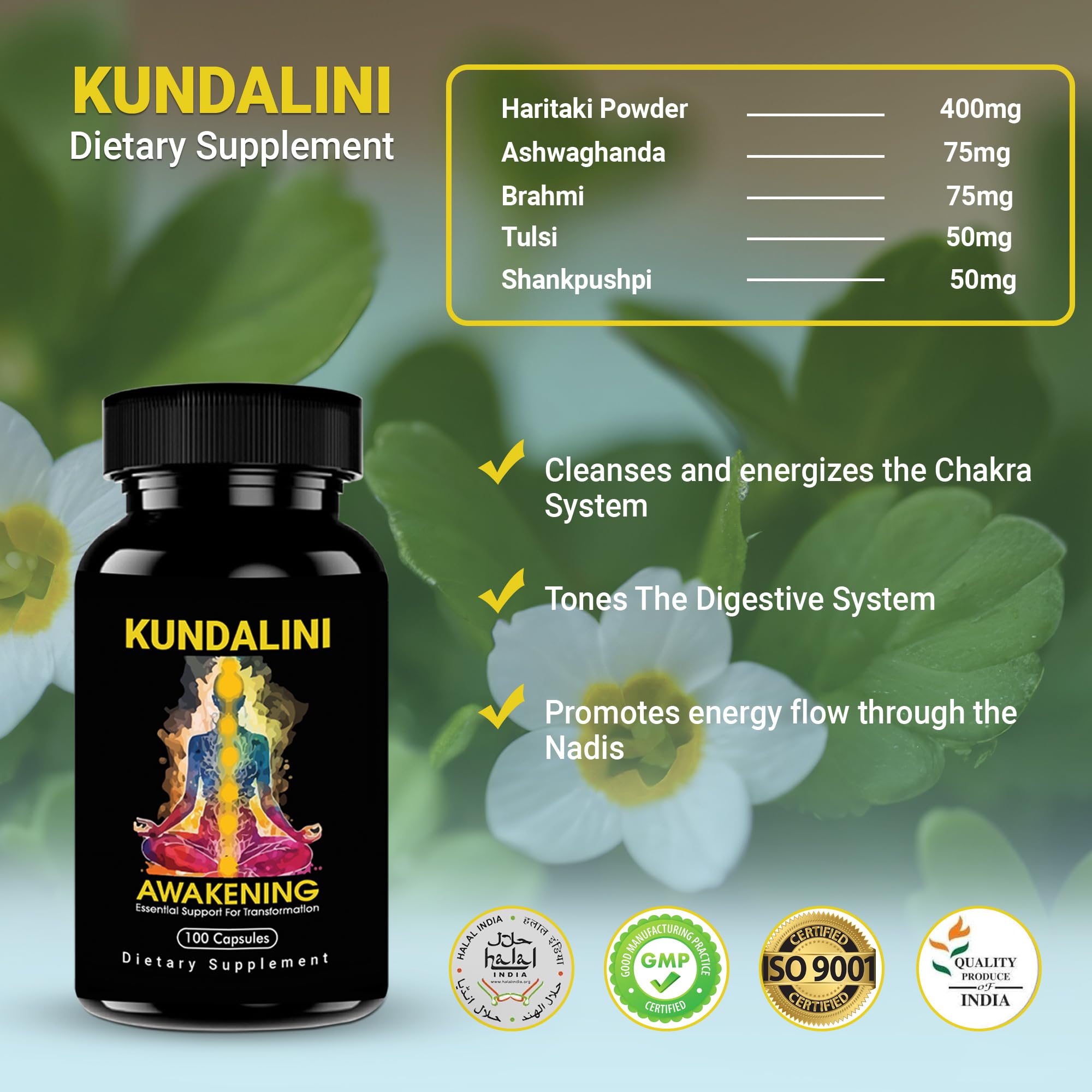 Kailash Herbals vegan capsules for daily use.