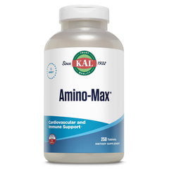 KAL Amino Max bottle front showing tablets for daily vitality