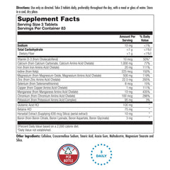 KAL Amino Max label close-up highlighting amino acids and chelated minerals