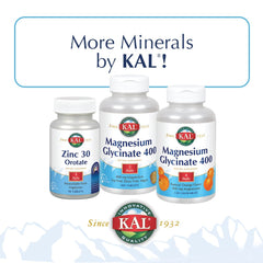 KAL Bone Meal Powder packaging with measuring spoon emphasizes sterilized, edible supplement.
