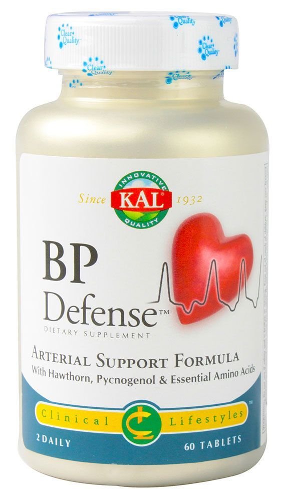 KAL BP Defense bottle front view showing potential daily cardiovascular support