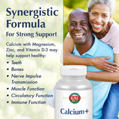 KAL Calcium Plus softgels close up of ActivGels liquid-fill design for smooth swallowing.