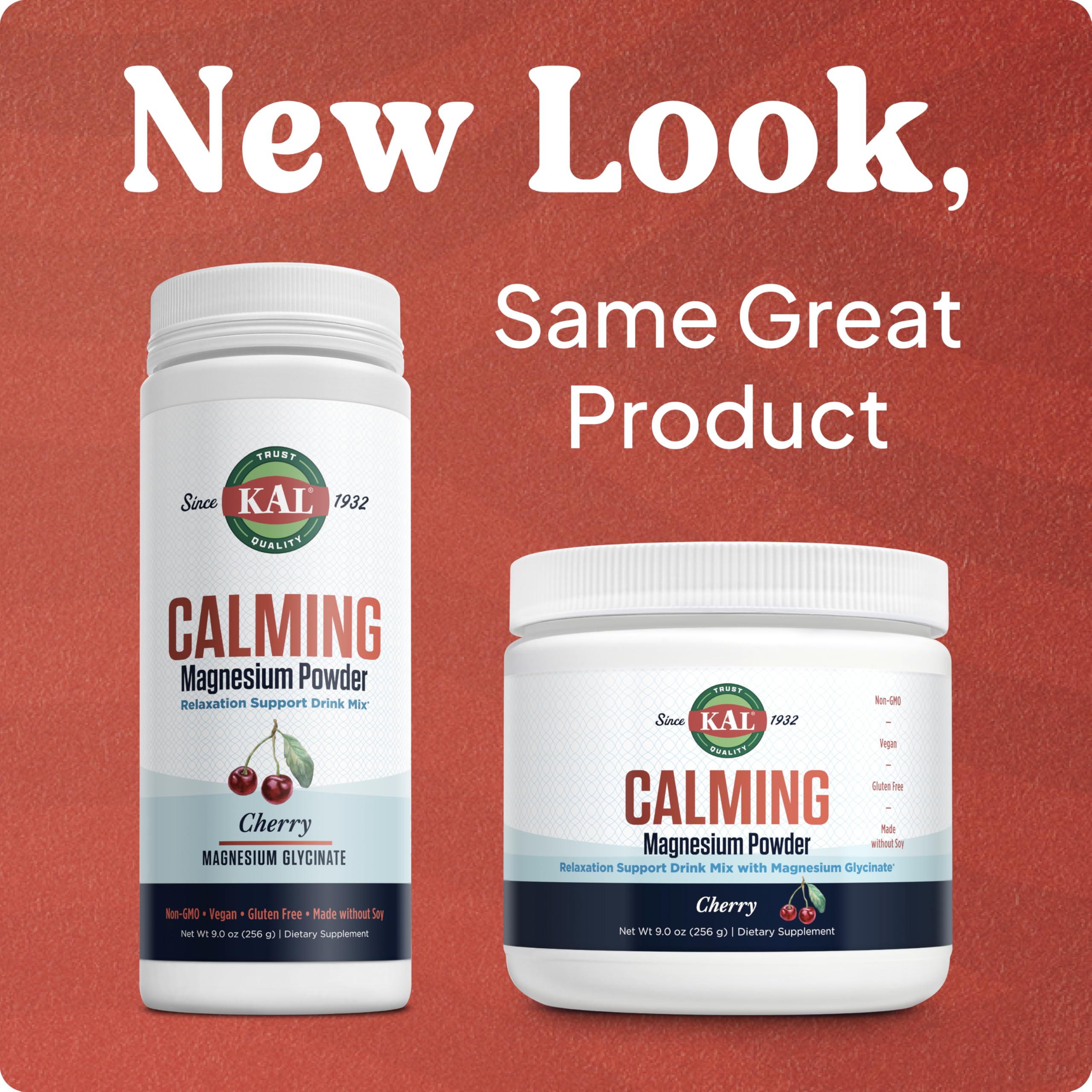 KAL Calming Magnesium Powder cherry pour demonstrates fast absorption and smooth mixing.