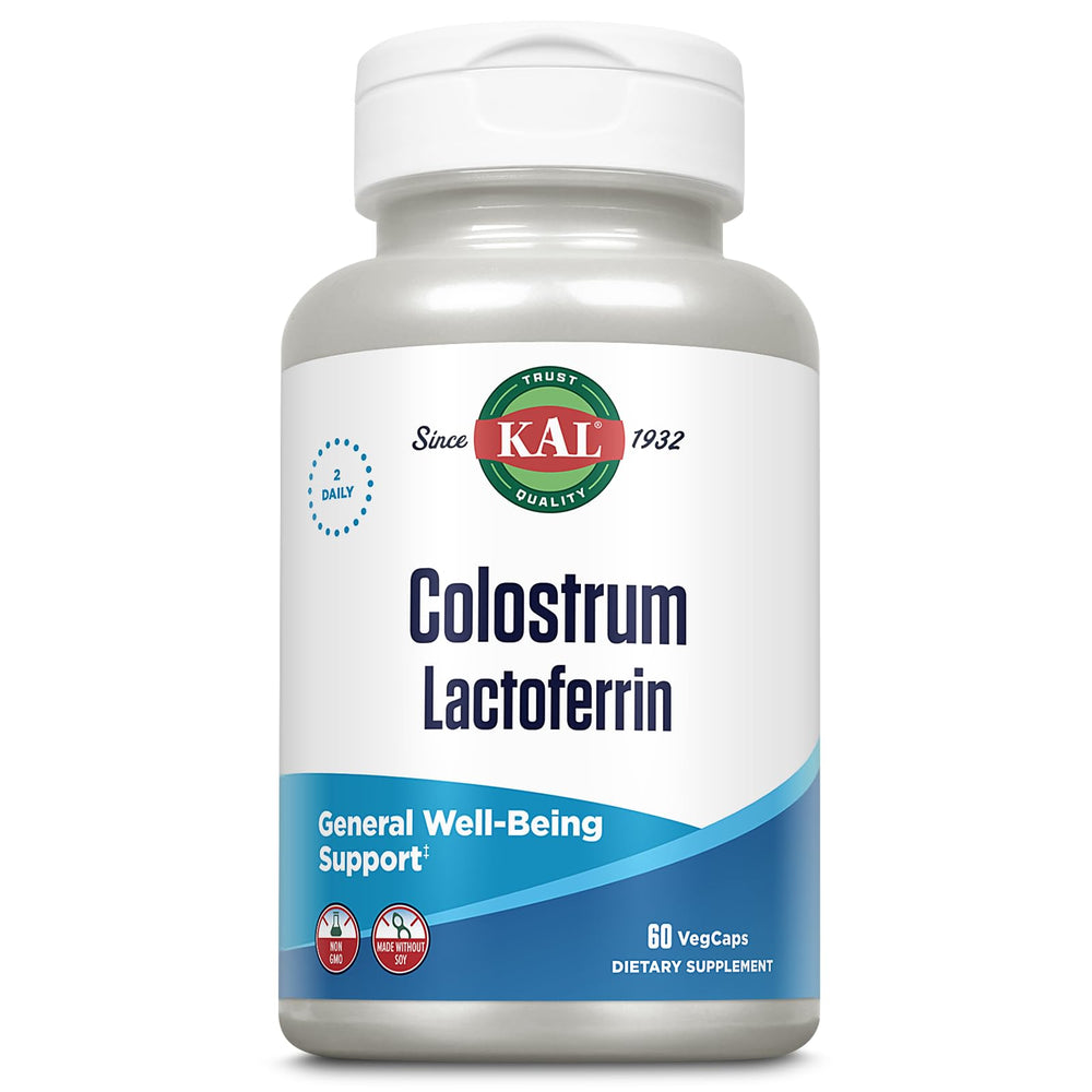 KAL Colostrum Lactoferrin bottle for daily immune support.