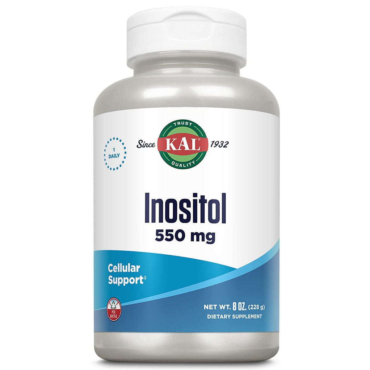KAL Inositol powder bottle labeled for mood and brain support