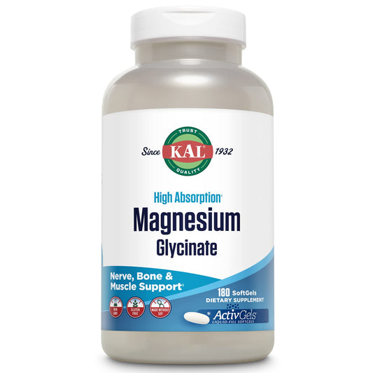 KAL Magnesium Glycinate ActivGel bottle for easy daily support