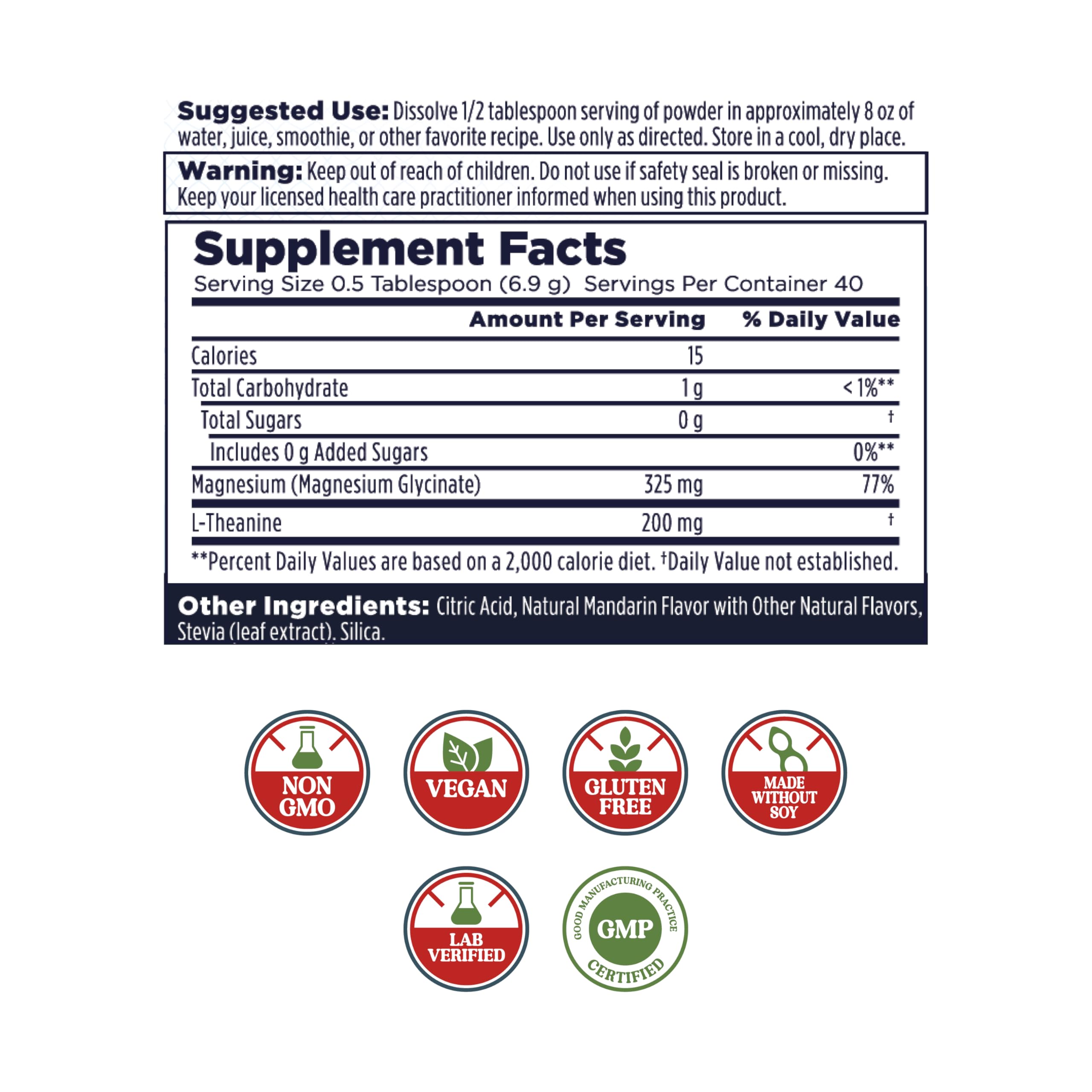 kal mood magnesium powder scoop included for easy measurement and consistent dosing.