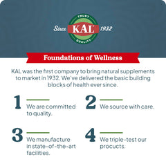 kal mood magnesium powder vegan gluten-free no soy badge communicates clean ingredients.