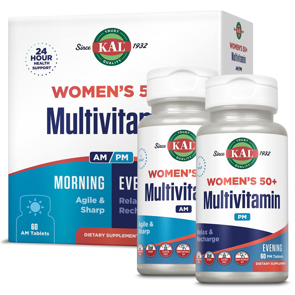 KAL Plus 2-in-1 multivitamin bottle for everyday wellness.