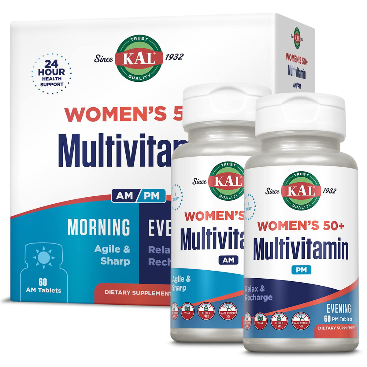 KAL Plus 2-in-1 multivitamin bottle for everyday wellness.