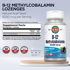 KAL lozenges label front emphasizing purity and potency