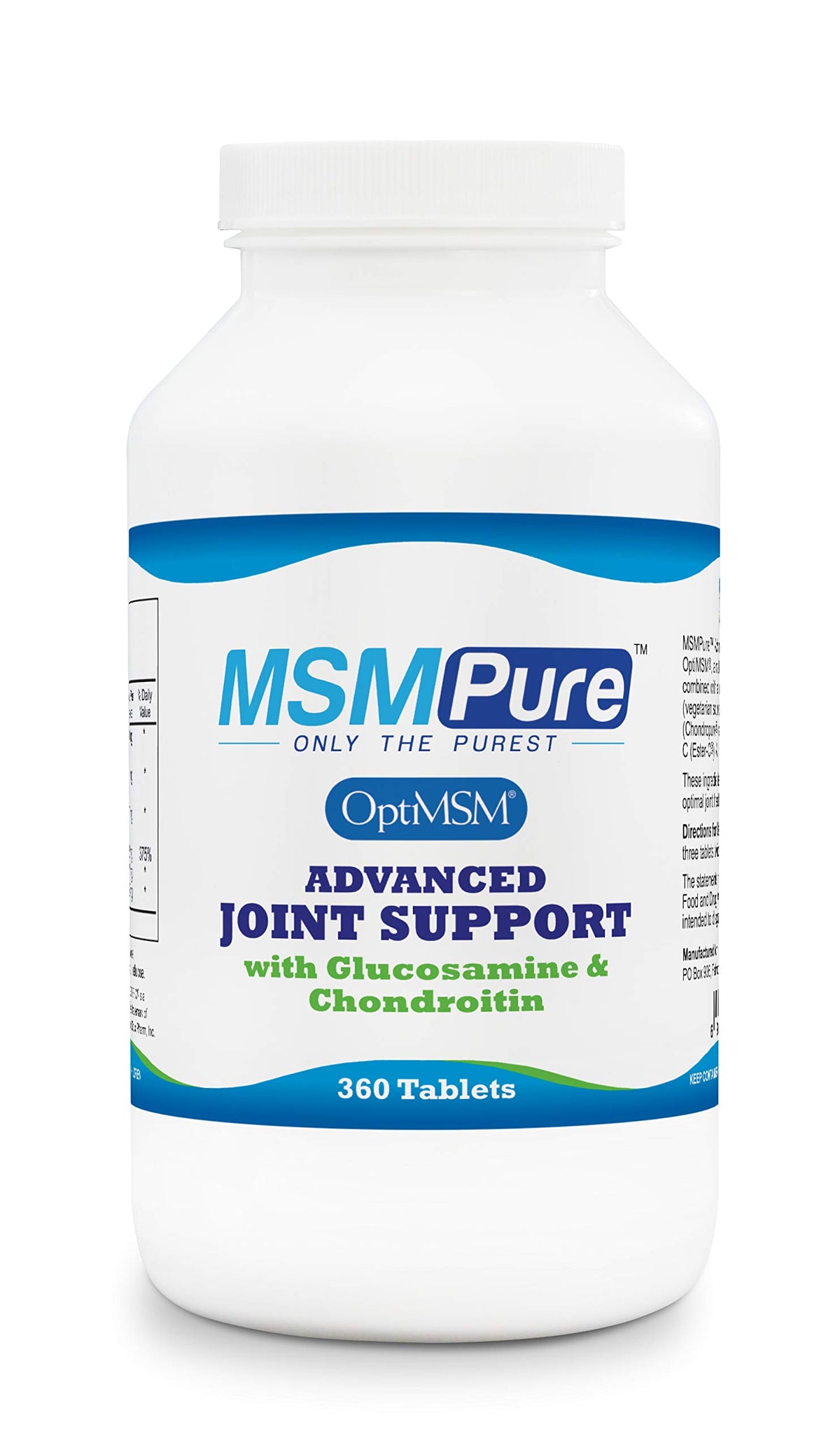 KALA HEALTH MSMPure bottle-front view highlighting joint support formula for on-the-go use.