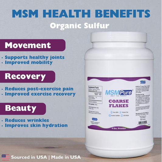KALA HEALTH MSMPure powder scoop demonstrates easy daily serving for wellness.