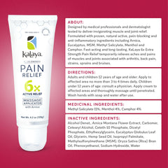 Kalaya Naturals dermatologist-tested label signals skin-friendly, gentle formulation.