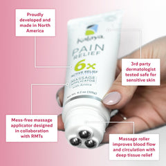 Kalaya Naturals roller applicator shows precise delivery without touching the skin.