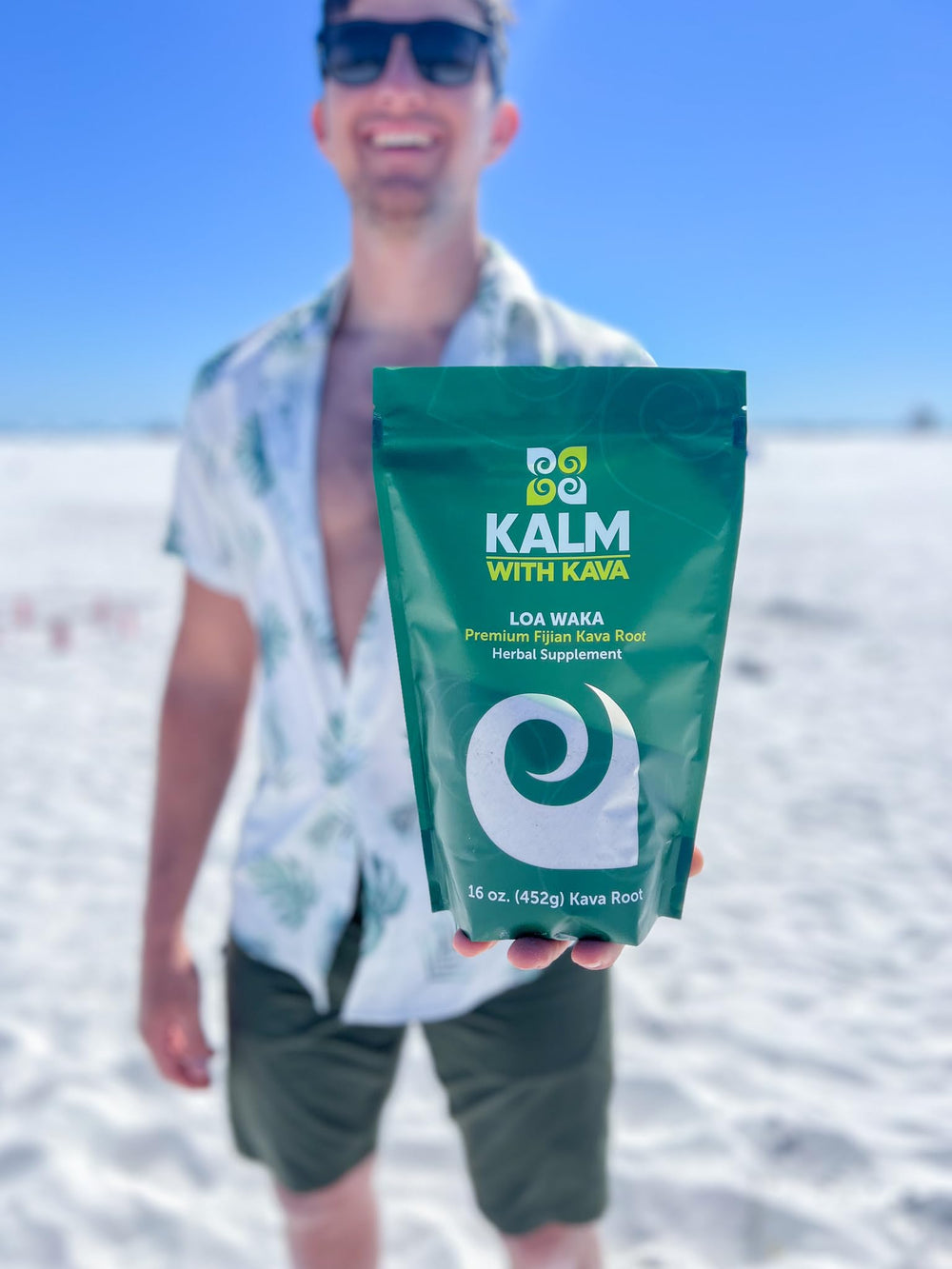 KALM Kava Loa Waka farm-fresh kava from Taveuni for relaxation.
