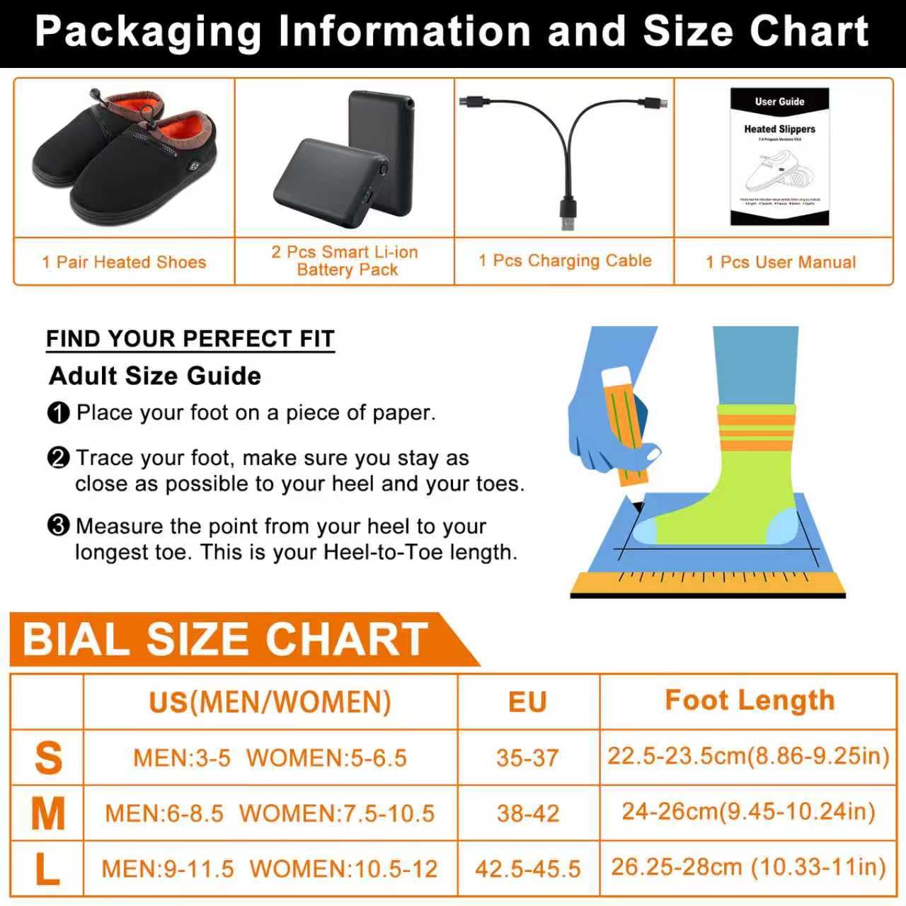 Kamlif heated slippers waterproof outsole provides confident traction indoors and outdoors