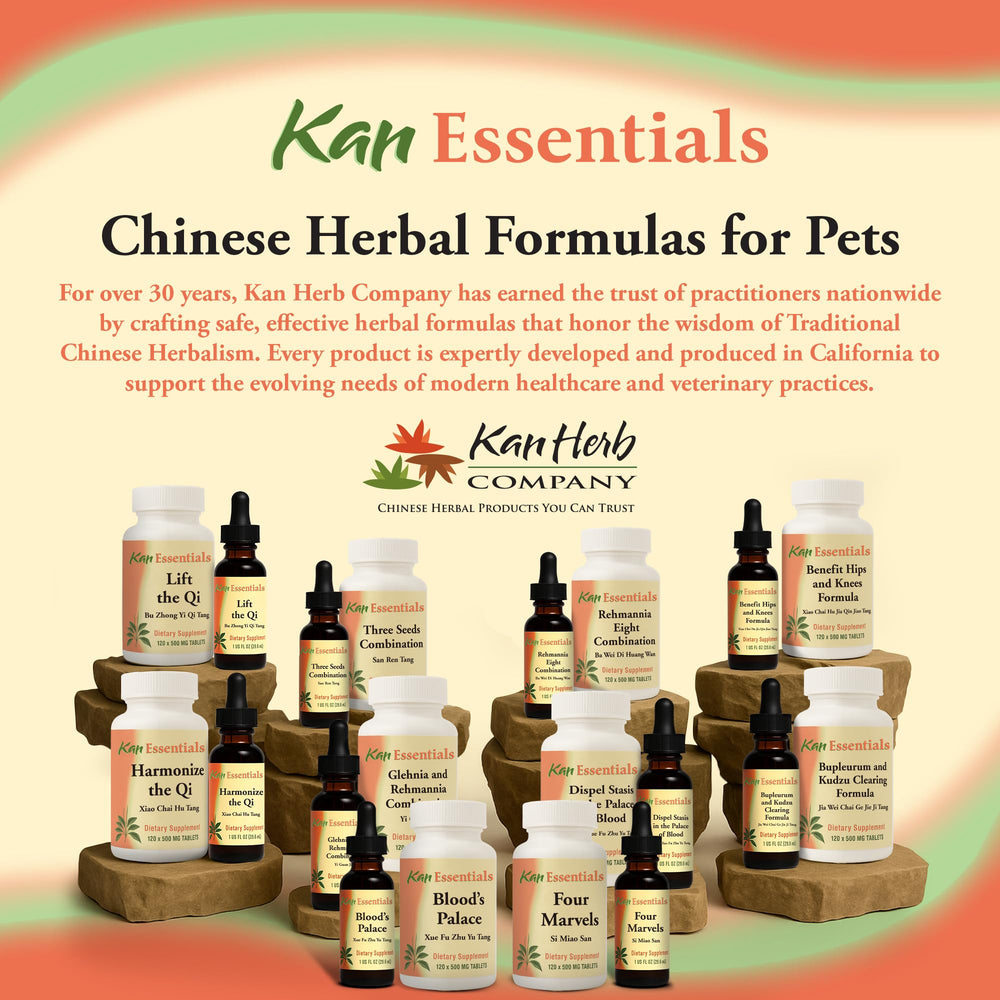 Bottle of Kan Herb Four Marvels with label ready for daily use.