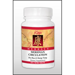 Kan Herb Meridian Circulation bottle with 120 tablets for daily wellness and circulation