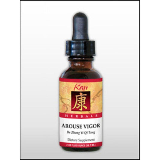 Kan Herbals Arouse Vigor bottle with dropper for daily vitality