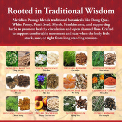 Dong Quai root focus in Meridian Passage for traditional balance