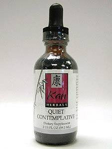Kan Herbals Quiet Contemplative 2 oz bottle with dropper for calm focus rituals.