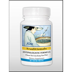 Kan Herbs Antiphlogistic Formula bottle label highlighting traditional herbal blend for daily wellness.
