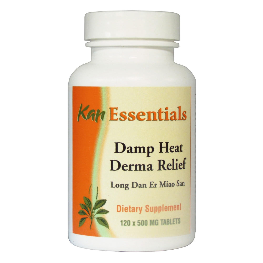 Kan Herbs Damp Heat Derma Relief bottle for pets, supports skin comfort with herbal formula