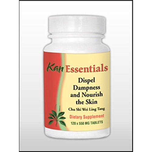 Kan Herbs Dispel Dampness 120 Tabs bottle promotes skin nourishment and balance.