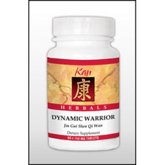 Kan Herbs Dynamic Warrior bottle shows herbal blend for daily vitality