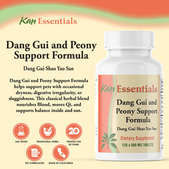 Kan Herbs Essentials bottle front label showcasing traditional herbal blend for pets
