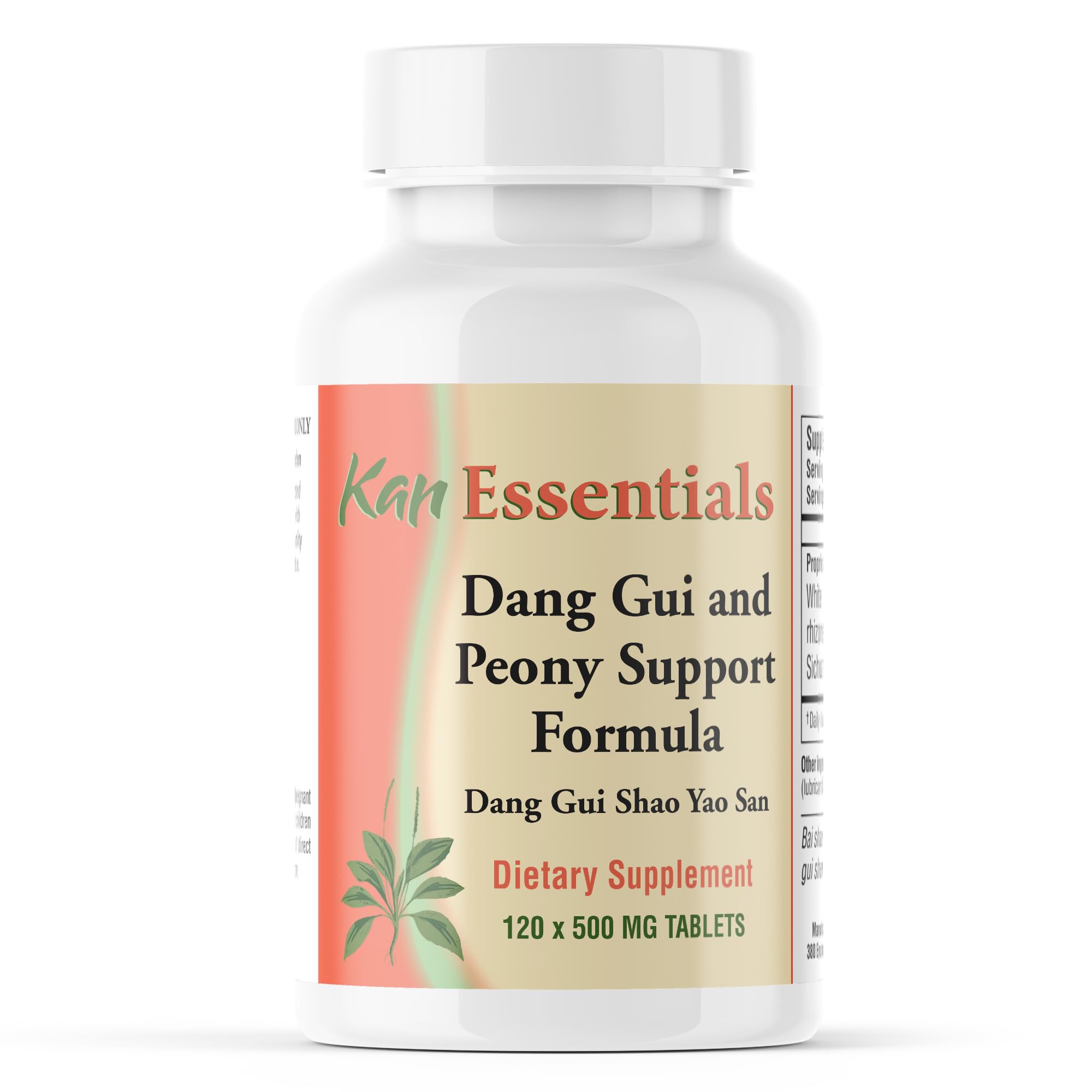 Kan Herbs Essentials Dang Gui and Peony tablets close-up for daily pet wellness support