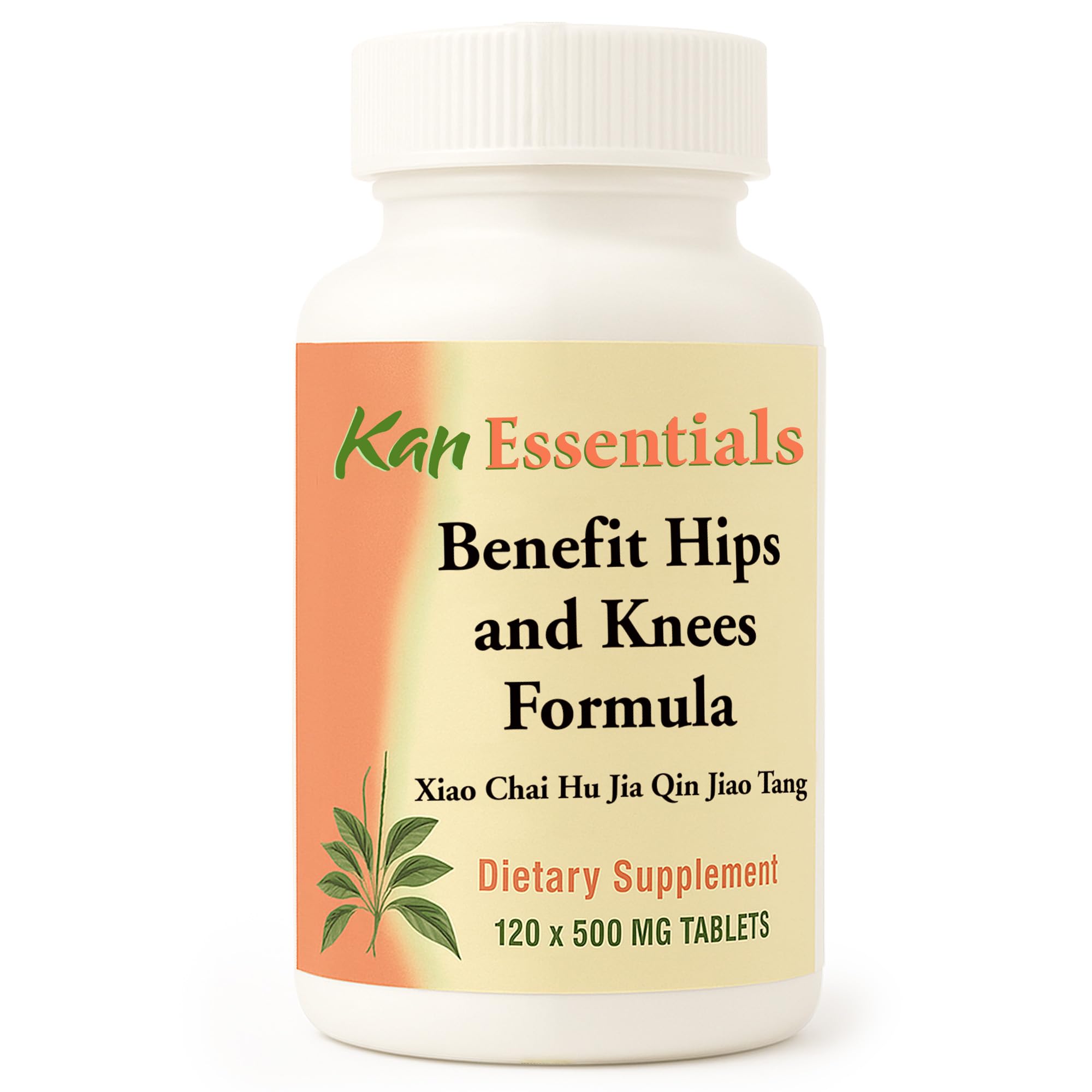 Kan Herbs hips and knees bottle shows joint comfort support for pets.