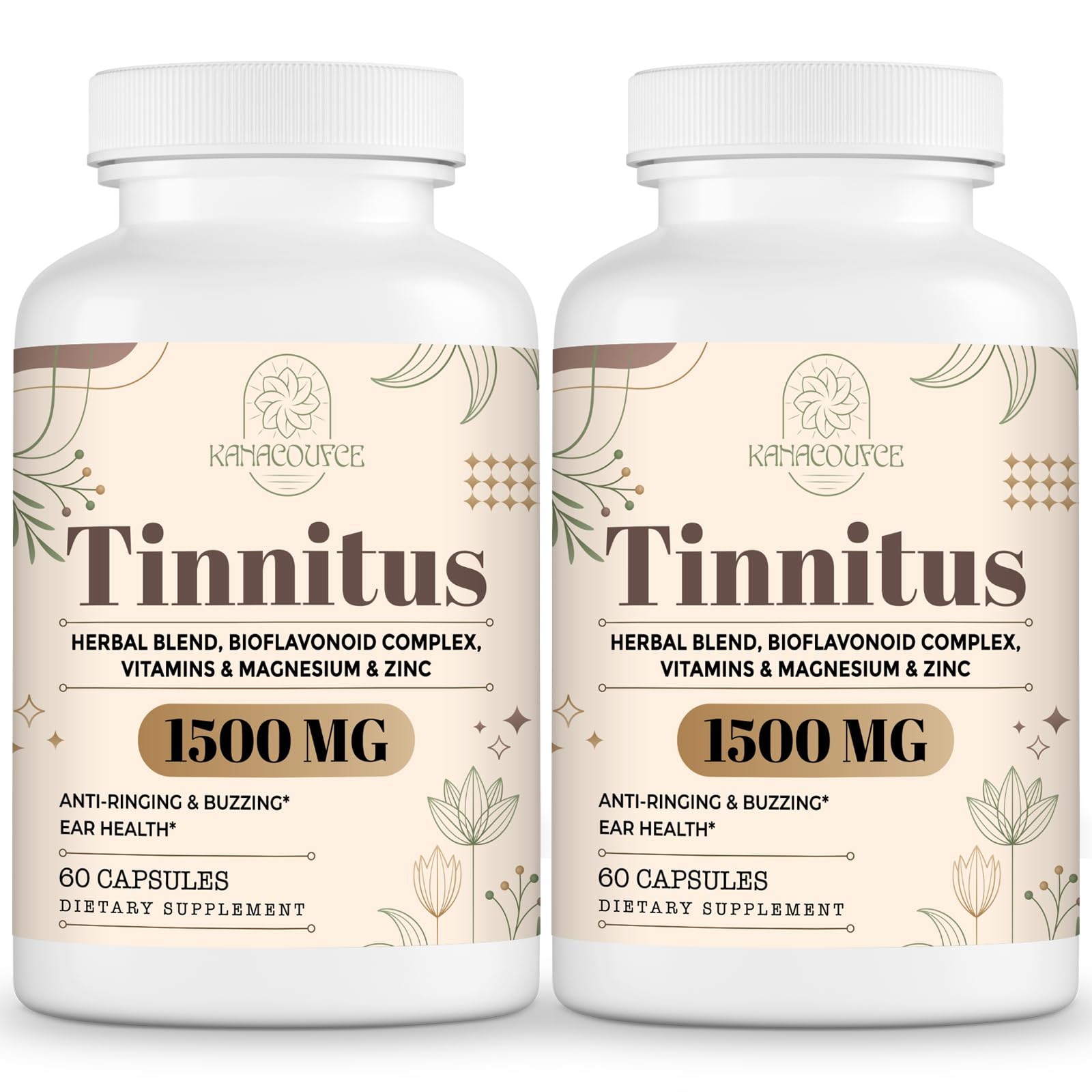 Kanacoufce 1500MG tinnitus capsules ready for daily use supporting ear comfort