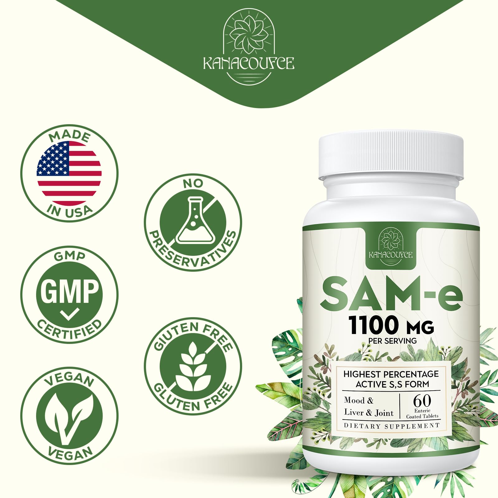 Kanacoufce SAM-e joint mobility focus