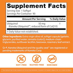 Kaneka Ubiquinol active-form label on the bottle emphasizes antioxidant support.