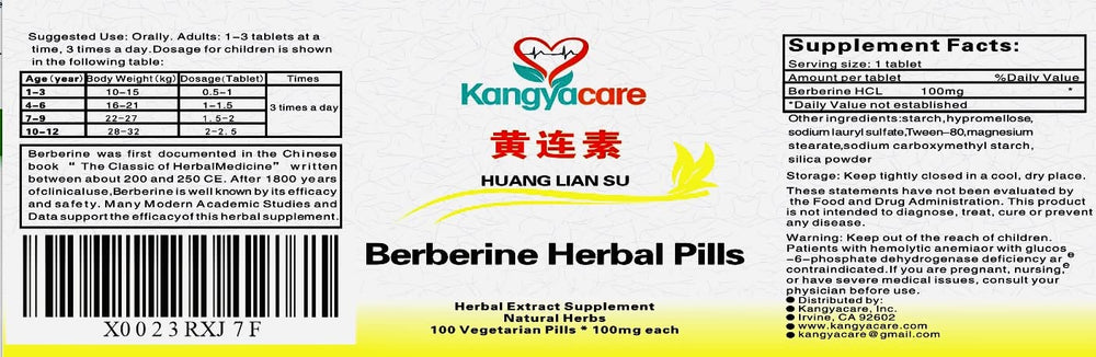 Kangyacare Berberine daily-use kit ready for home or travel
