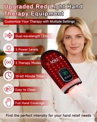 Kaoudt 112-LED glove emits red and near-infrared light