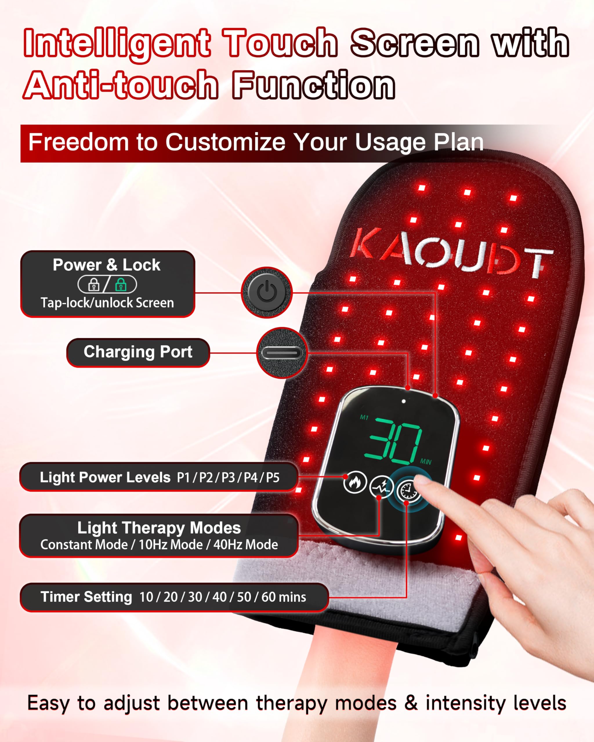 Kaoudt auto-off timer for safe, hands-free sessions