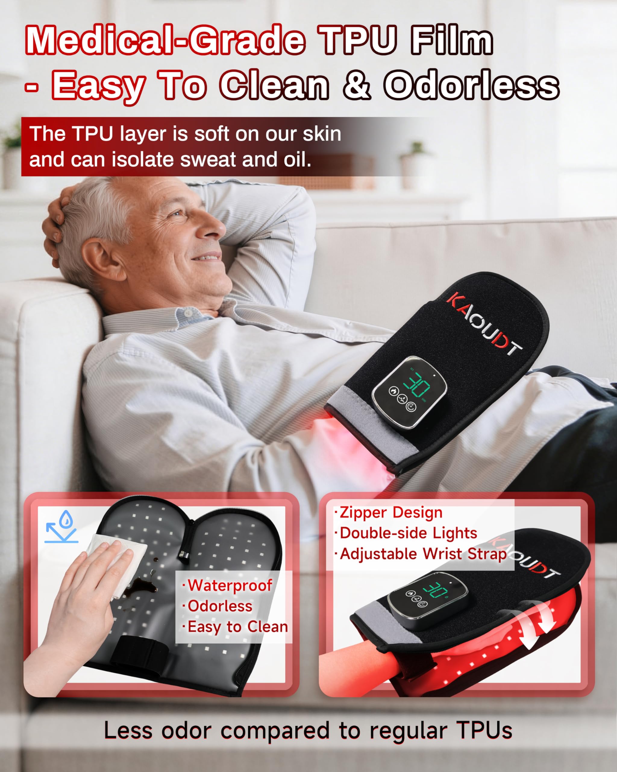Kaoudt glove offers three therapy modes and adjustable power