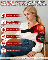 Kaoudt red-light beads close-up showing dual red and near-infrared lamps for comfort