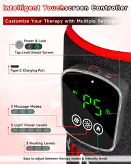 Kaoudt portable massager in use during a home office break